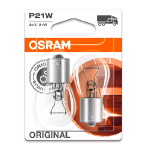 OSRAM Halogēna spuldzes (2x) P21W, 21W, 24V, 460Lm, ORIGINAL LINE sērija / 4050300925929 / 21-312 :: OSRAM ORIGINAL