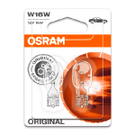 OSRAM Gabaritu halogēnās spuldzes W16W ORIGINAL, 16W, 12V, 310Lm, W2.1x9.5d, 4062172396486 / 21-2977 :: OSRAM halogēna W16W / W21W