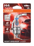 OSRAM H4 Halogēna spuldze NIGHT BREAKER LASER / 60-55W / 3900K / 1650/1000 Lm / spilgtums +150% / 4062172114431 :: H4